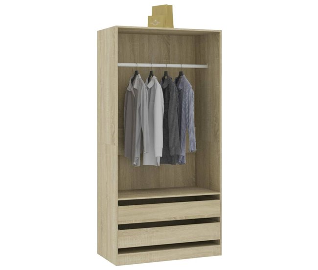 Armario Dafne sin puertas  cajones 100 Natural