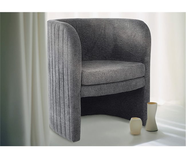 Sillón modelo HEBE decorativo Gris Oscuro