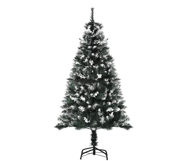 Árbol de Navidad Plástico, Acero HOMCOM, hogar - decoración Verde