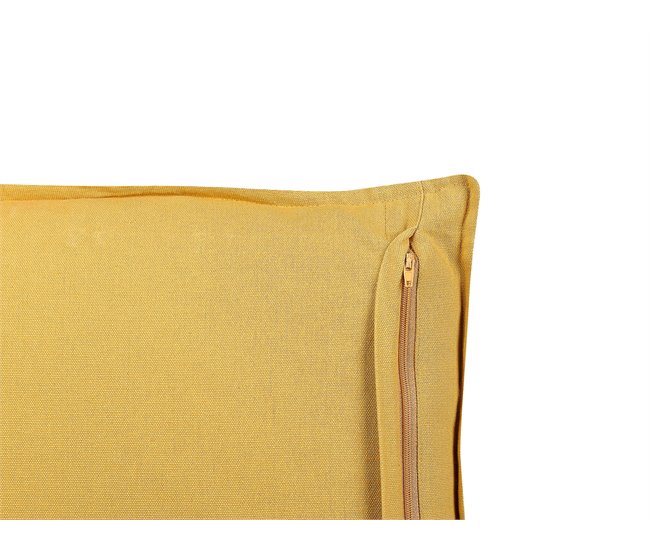 Beliani Cojín decorativo RAPIS Mostaza