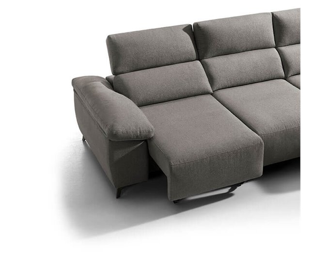 Chaise longue eléctrica BALIO derecha 3 plazas visón Vison