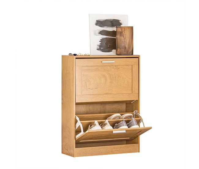 Organizador para Zapatos con 2 Solapas FSR137-N SoBuy Marron