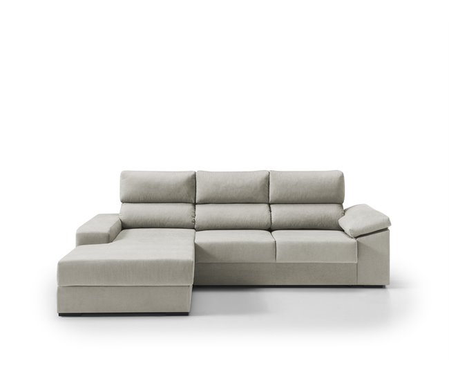 Chaise longue con arcón RUBIK Beige