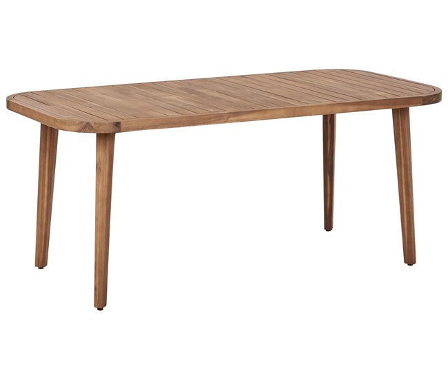 Beliani Conjunto de comedor PARAGGI Madera Clara