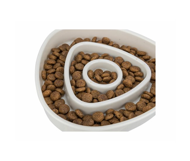 Comedero para Perro Slow Feeding Gris