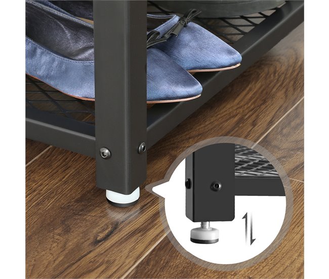 Banco de zapatos de 2 niveles - L73 cm Madera