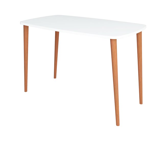 Escritorio sencillo moderno Kongsberg Aglomerado 105x60 Blanco