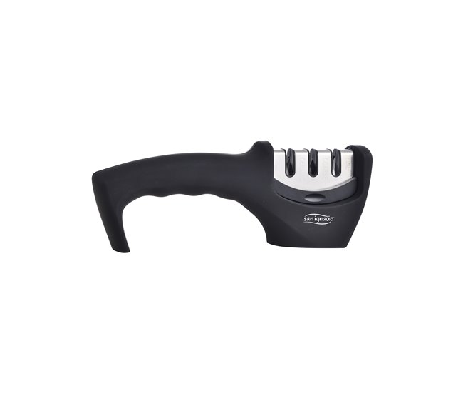 Afilador de cuchillos problade marca SAN IGNACIO  Negro/ Inox