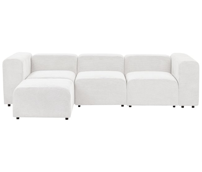 Beliani Sofá modular Pana FALSTERBO Crema