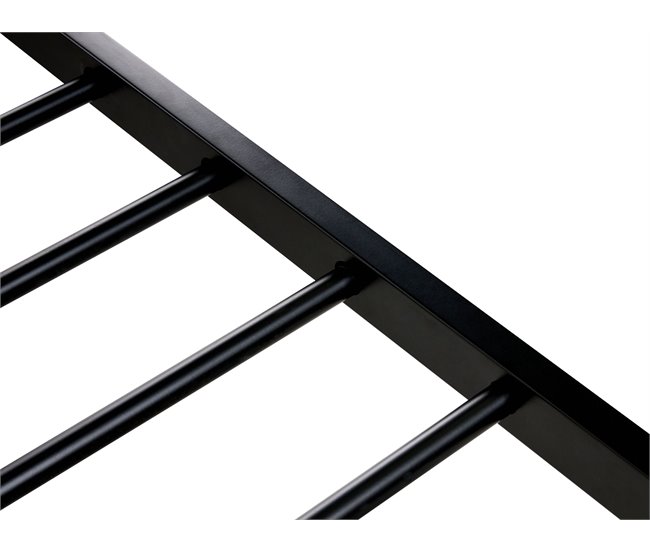 Beliani Cama Hierro AVANTON 165x208 Marron Claro