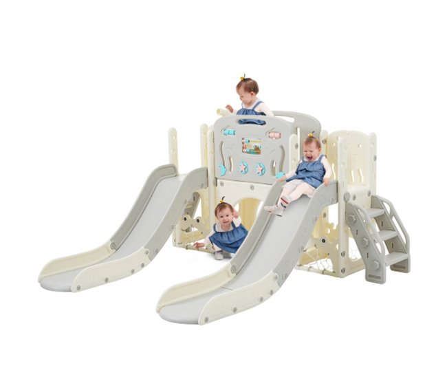 8 en 1, juego de juegos para niños, tobogán Multicolor