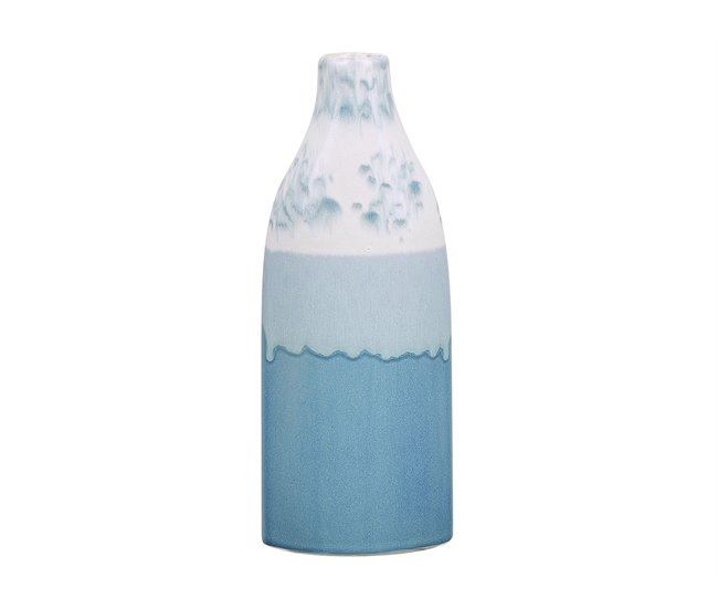 Beliani Jarrón para flores CALLIPOLIS Azul