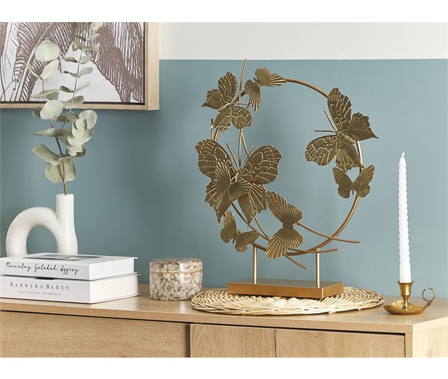 Beliani Figura decorativa BERYLLIUM Dorado