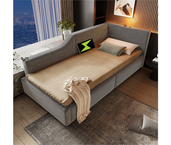 Canapés abatibles Gris