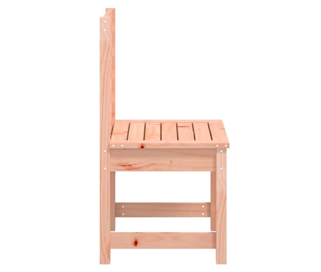 2 Sillas de jardín de madera maciza pino Blanco