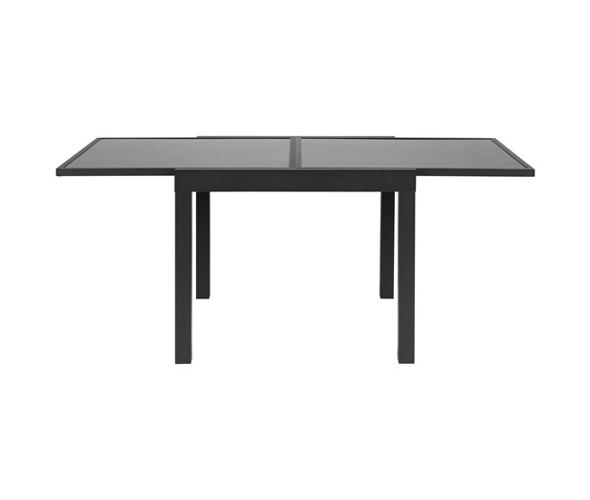 Mesa extensible de jardín ALYA gris oscuro Gris Oscuro