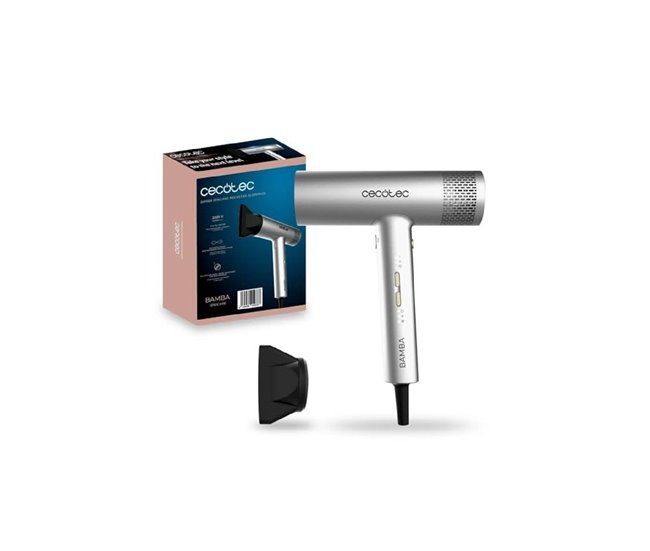 Cecotec Secador de pelo Bamba IoniCare RockStar Aluminum Cecotec Negro