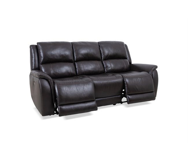 Sofá relax eléctrico NINFA 3 plazas Marron