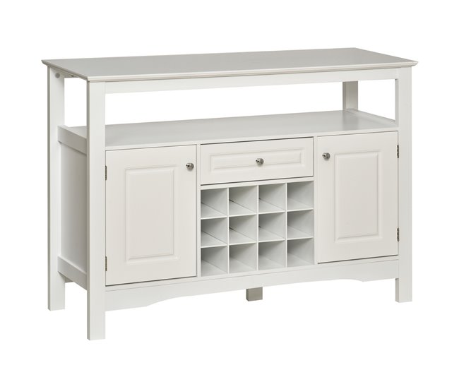 Aparador de Cocina MDF HOMCOM, hogar - cocina Blanco