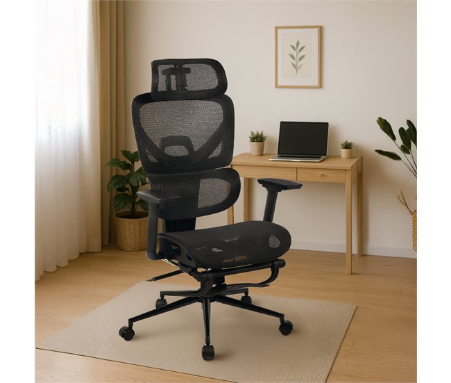 Silla de oficina - Beresford - Tela Negro