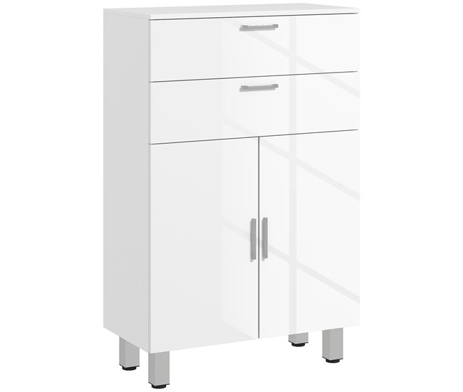 Mueble Auxiliar Baño Melamina de Madera kleankin Blanco