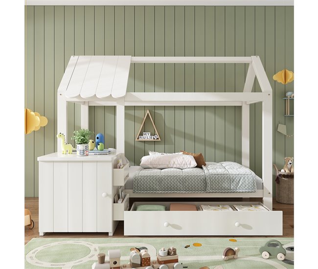 Camas infantiles 162x205 Blanco