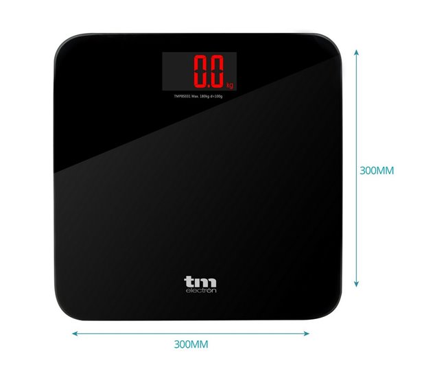 Báscula Digital de Baño Negro