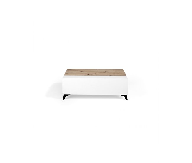 Mesa de centro NOVER Patas metálicas Roble