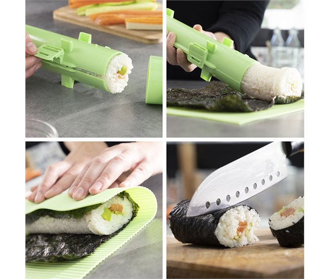 Set de Sushi con Recetas Verde