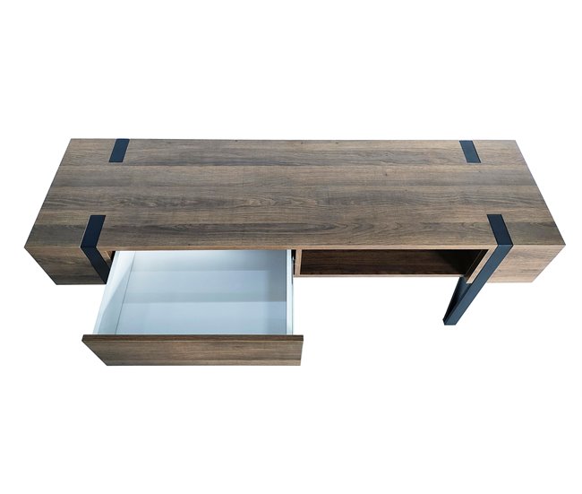 Mueble tv color roble oscuro RETH Madera Oscura