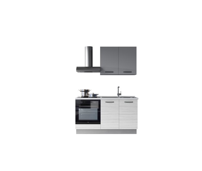 Cocina GILDA 2.0 Derecha Blanco/ Gris