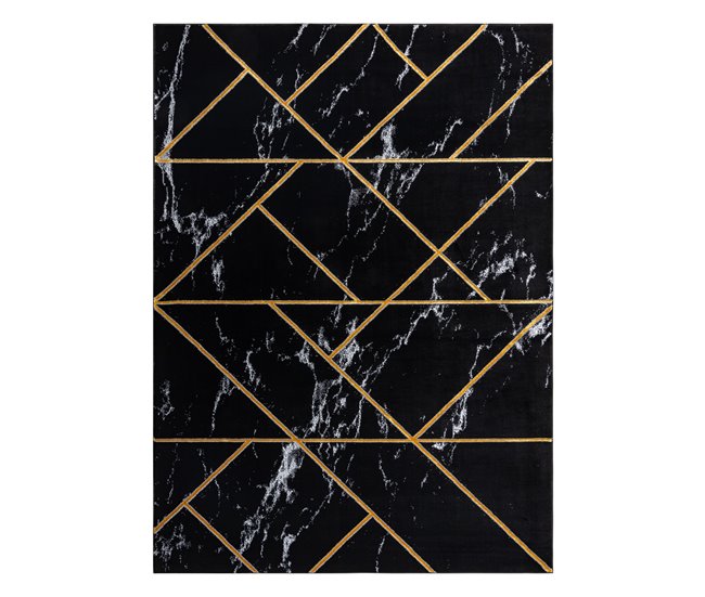 Alfombra EMERALD exclusivo 2000 glamour 120x170 Negro