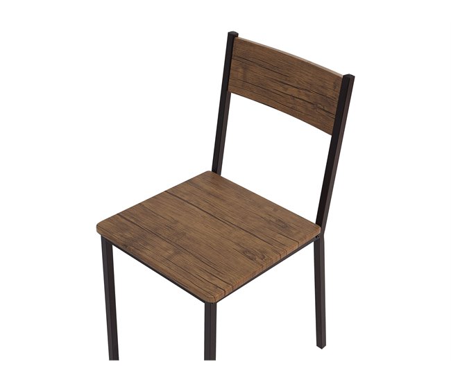 Beliani Conjunto de comedor HAMRY Marron