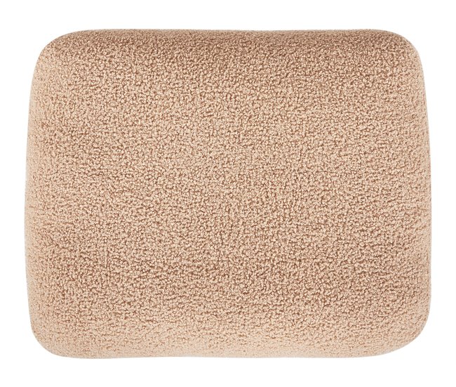 Beliani Chaise longue derecho Bouclé ARTHEZE Beige