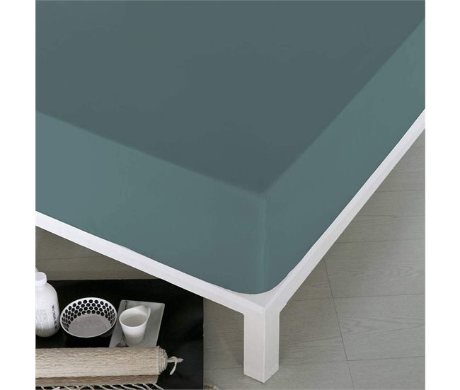 Sábana Bajera Ajustable Verde Oscuro