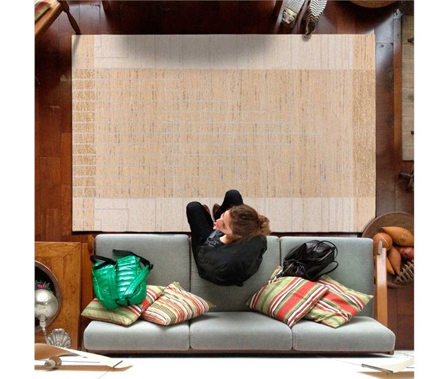 Alfombra de estilo étnico CRAFT - ATTICGO 80x150 Beige