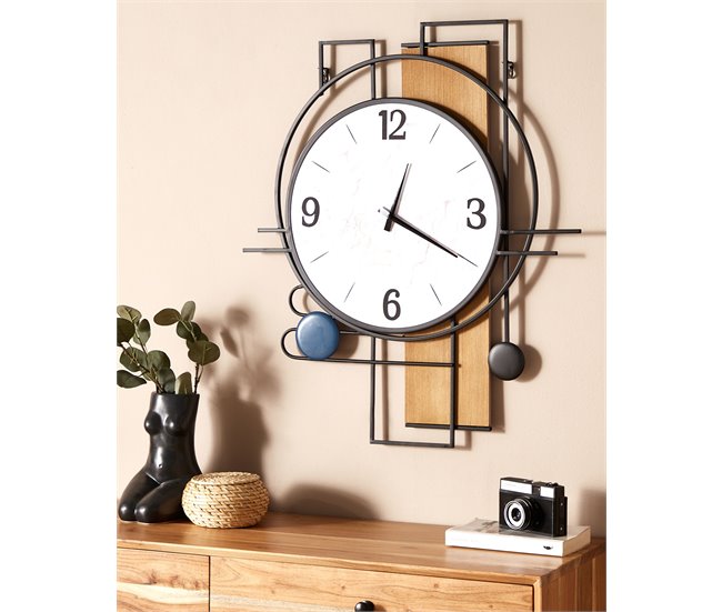 Beliani Reloj de pared TAVEL Multicolor