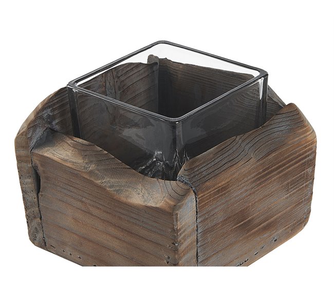 Beliani Candelero PLATEROS Marron