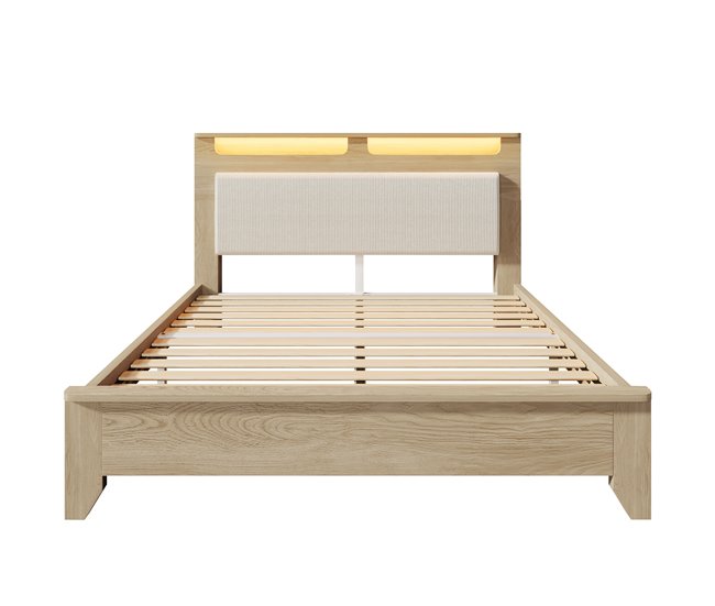 Camas de matrimonio 145x215 Beige