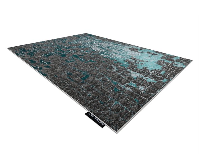 Alfombra DE LUXE moderna 2079 Ladrillo - Structura 140x190 Verde