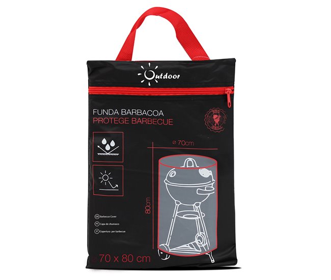 Acomoda Textil – Funda Impermeable de Exterior. (Barbacoa) Negro