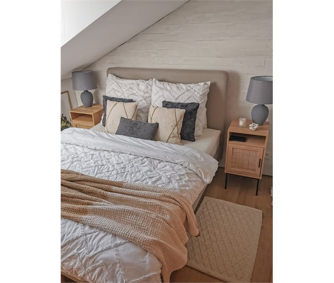 Beliani Cojín decorativo LICUALA Beige