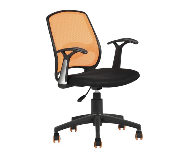 Silla de oficina MINI color negro y naranja Naranja