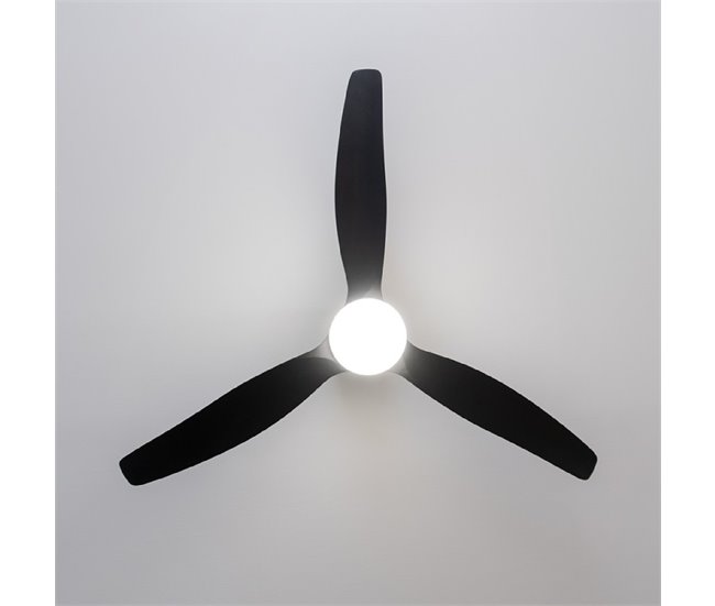 Cecotec Ventilador de techo con luz EnergySilence Aero 5600 Aqua Negro/ Dorado