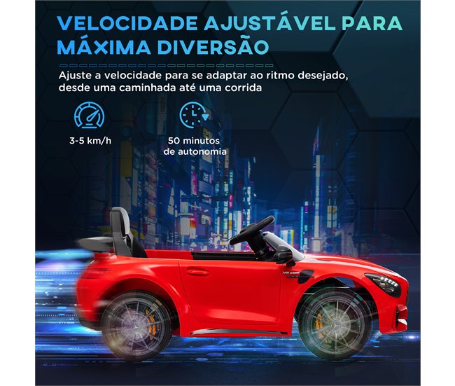 Coche Eléctrico Niños PP, Metal AIYAPLAY Rojo