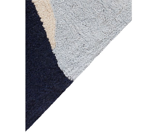 Beliani Alfombra de pelo corto XINALI 140x200 Azul