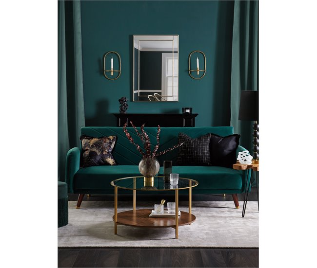 Beliani Cojín decorativo BELLFLOWER Negro