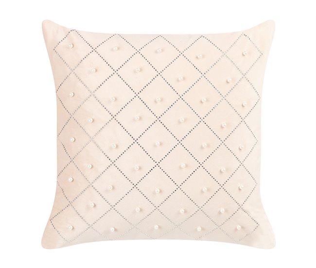 Beliani Cojín decorativo YARROW 45x45 Azul/ Verde