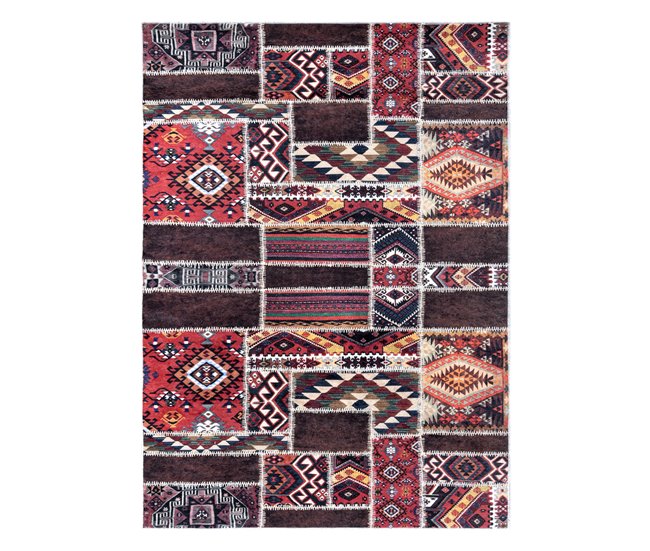 Alfombra lavable ANDRE 2305 Oriental patchwork 80x150 Multicolor
