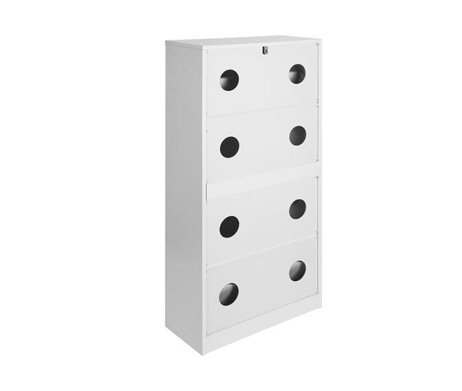 Zapatero SHINING 3 trampones color blanco Blanco